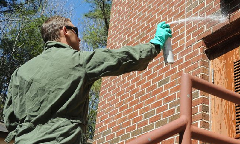 this image shows pest control spraying in Tustin, California